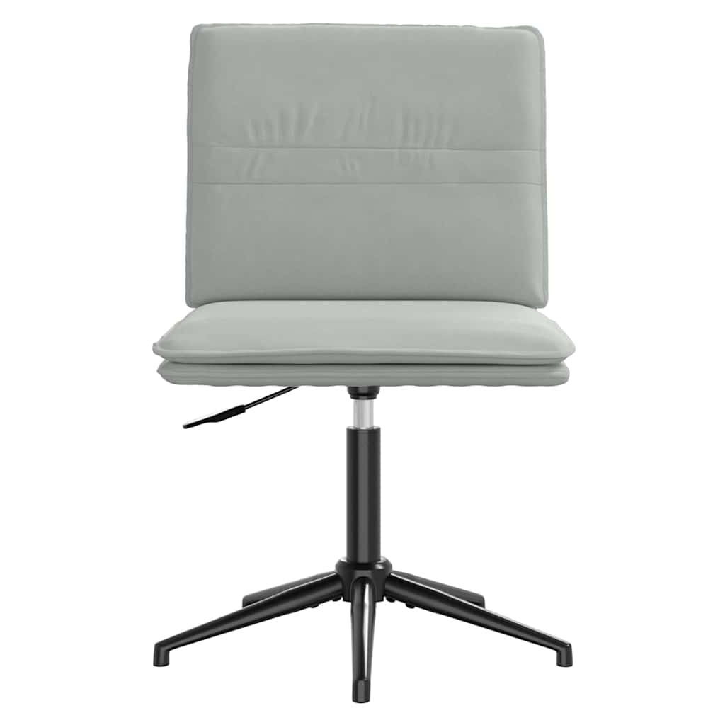 vidaXL Chaise de salle à manger gris clair velours