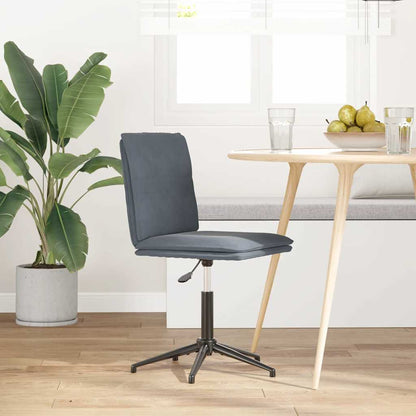 Esszimmerstuhl Dunkelgrau Samt