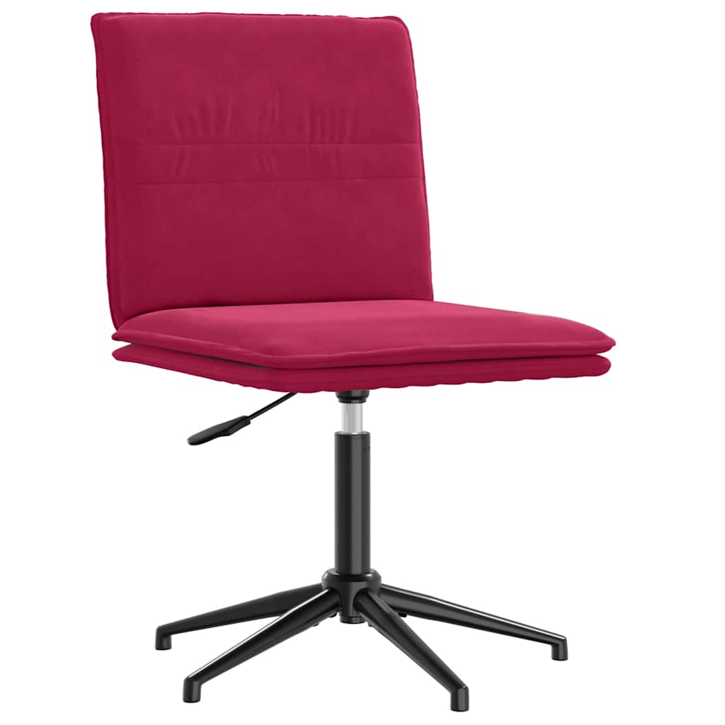 vidaXL Esszimmerstuhl Weinrot Samt
