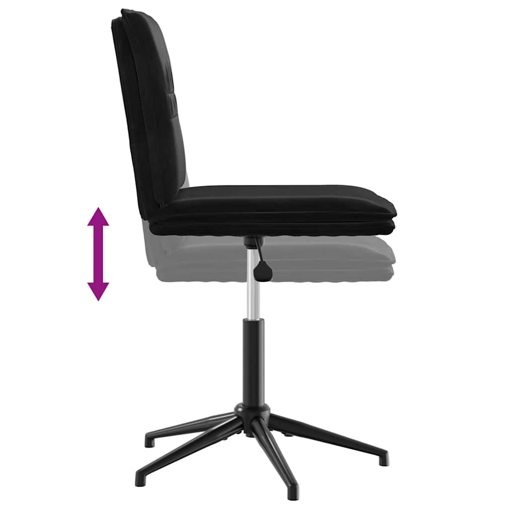 vidaXL Esszimmerstuhl Schwarz Samt