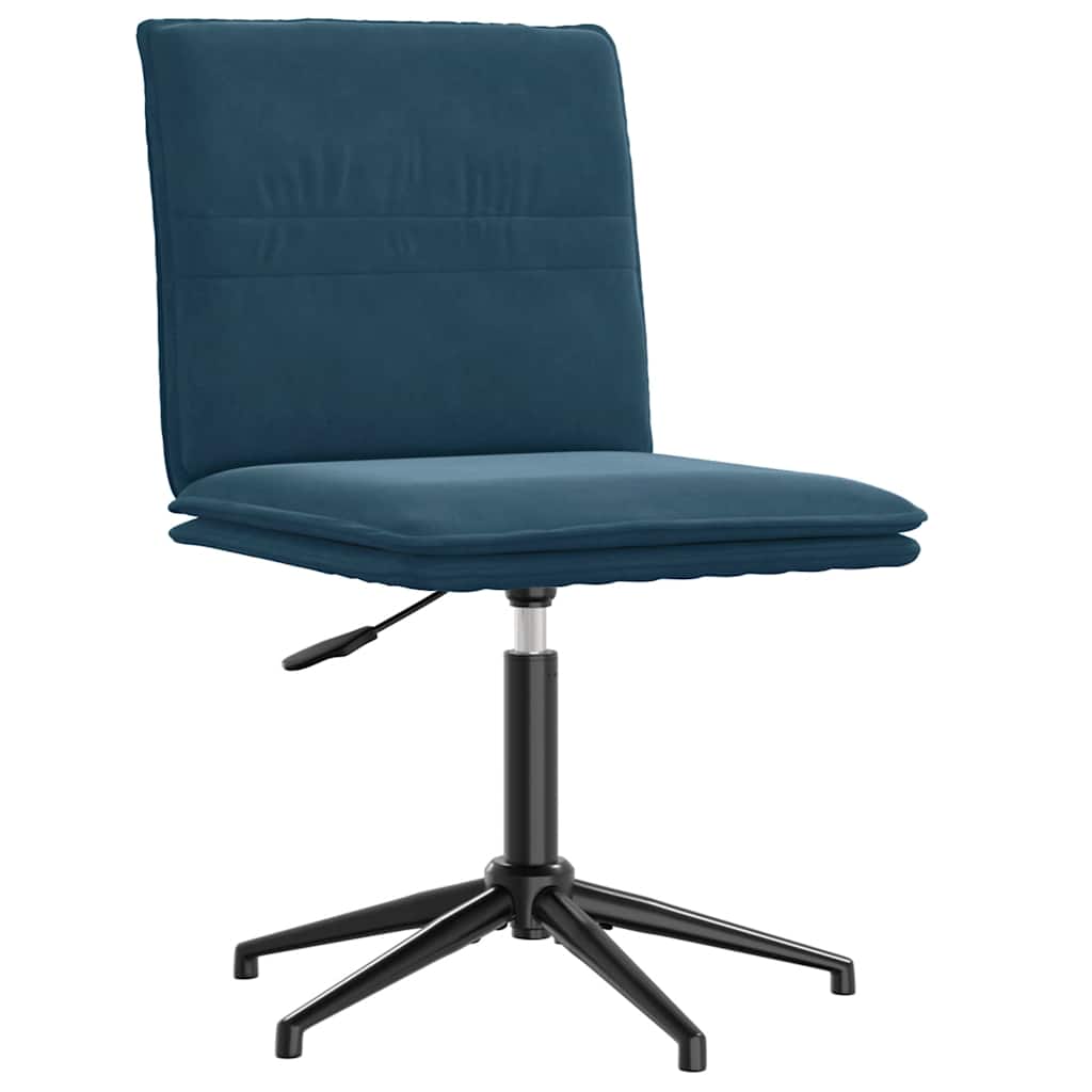 vidaXL Chaise de salle à manger velours bleu
