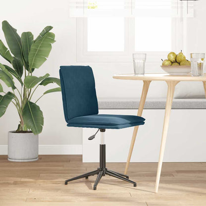 vidaXL Chaise de salle à manger velours bleu