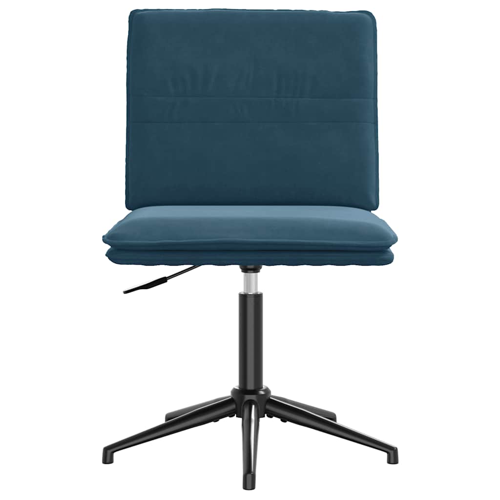 vidaXL Chaise de salle à manger velours bleu