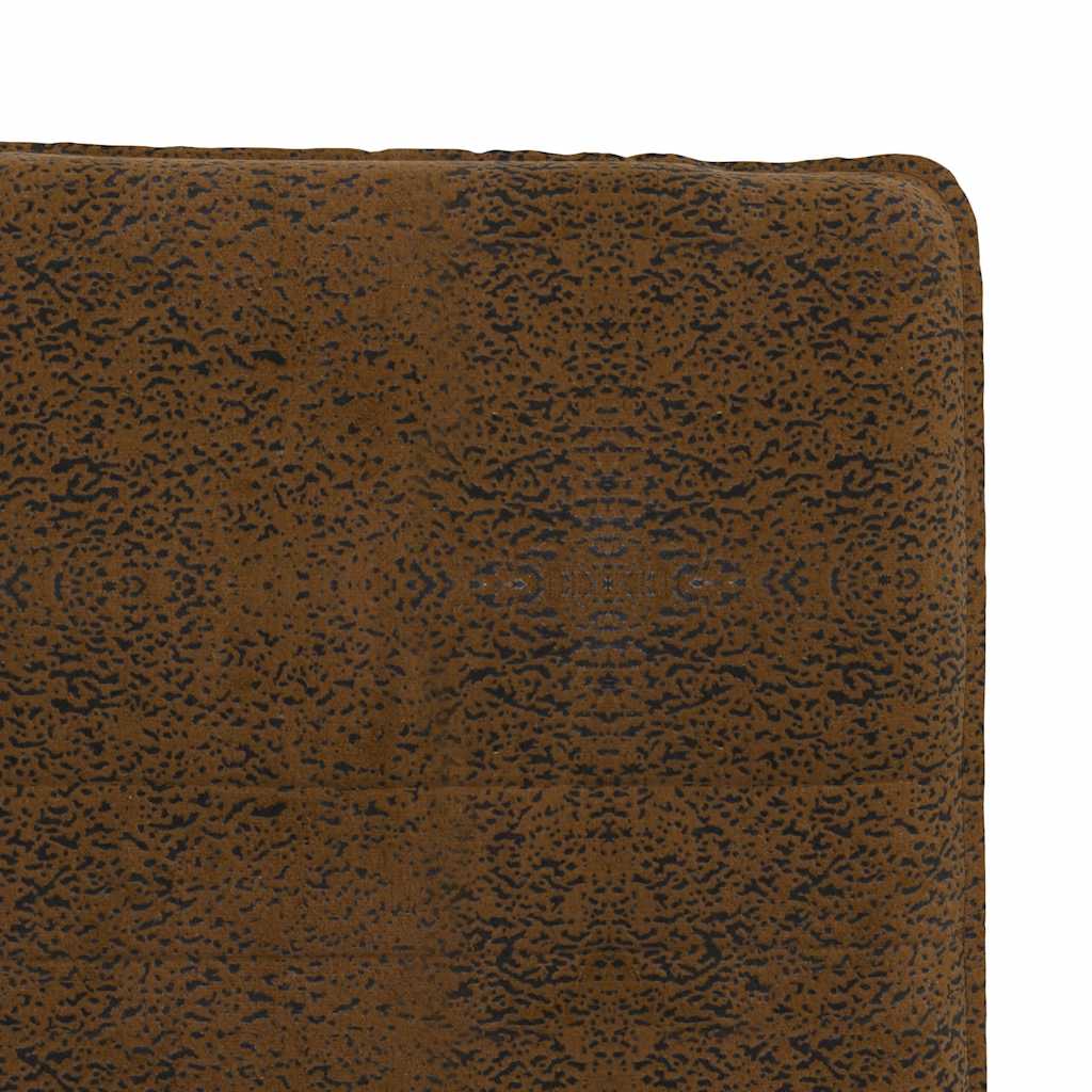 vidaXL Chaise de salle à manger en similicuir daim marron