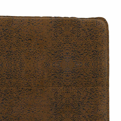 vidaXL Chaise de salle à manger en similicuir daim marron