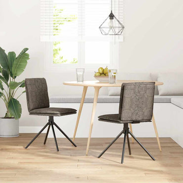 vidaXL Chaise de salle à manger gris foncé