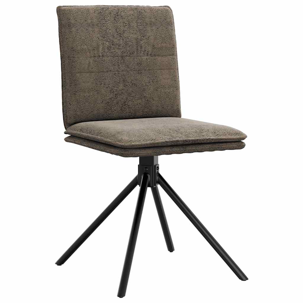 vidaXL Chaise de salle à manger gris foncé