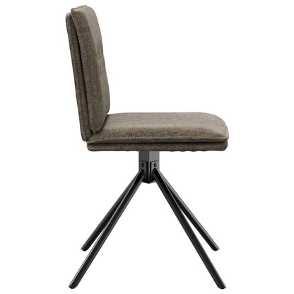 vidaXL Chaise de salle à manger gris foncé