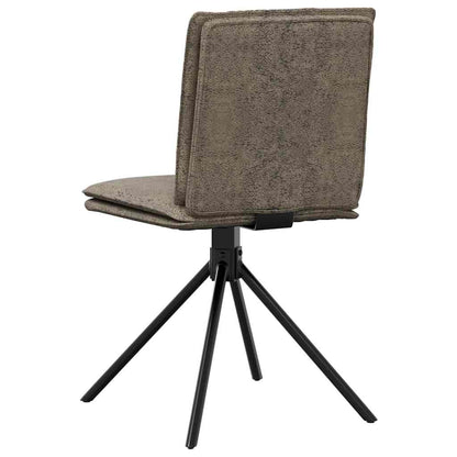 vidaXL Chaise de salle à manger gris foncé