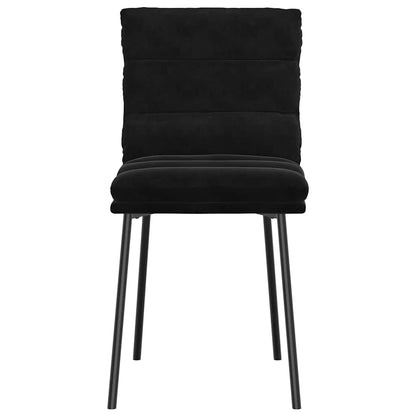 vidaXL Esszimmerstühle 2 Stk. Schwarz Samt
