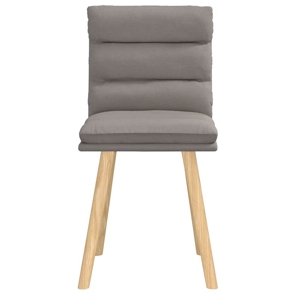 vidaXL Esszimmerstühle 2 Stk. Taupe Stoff