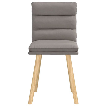 vidaXL Esszimmerstühle 2 Stk. Taupe Stoff