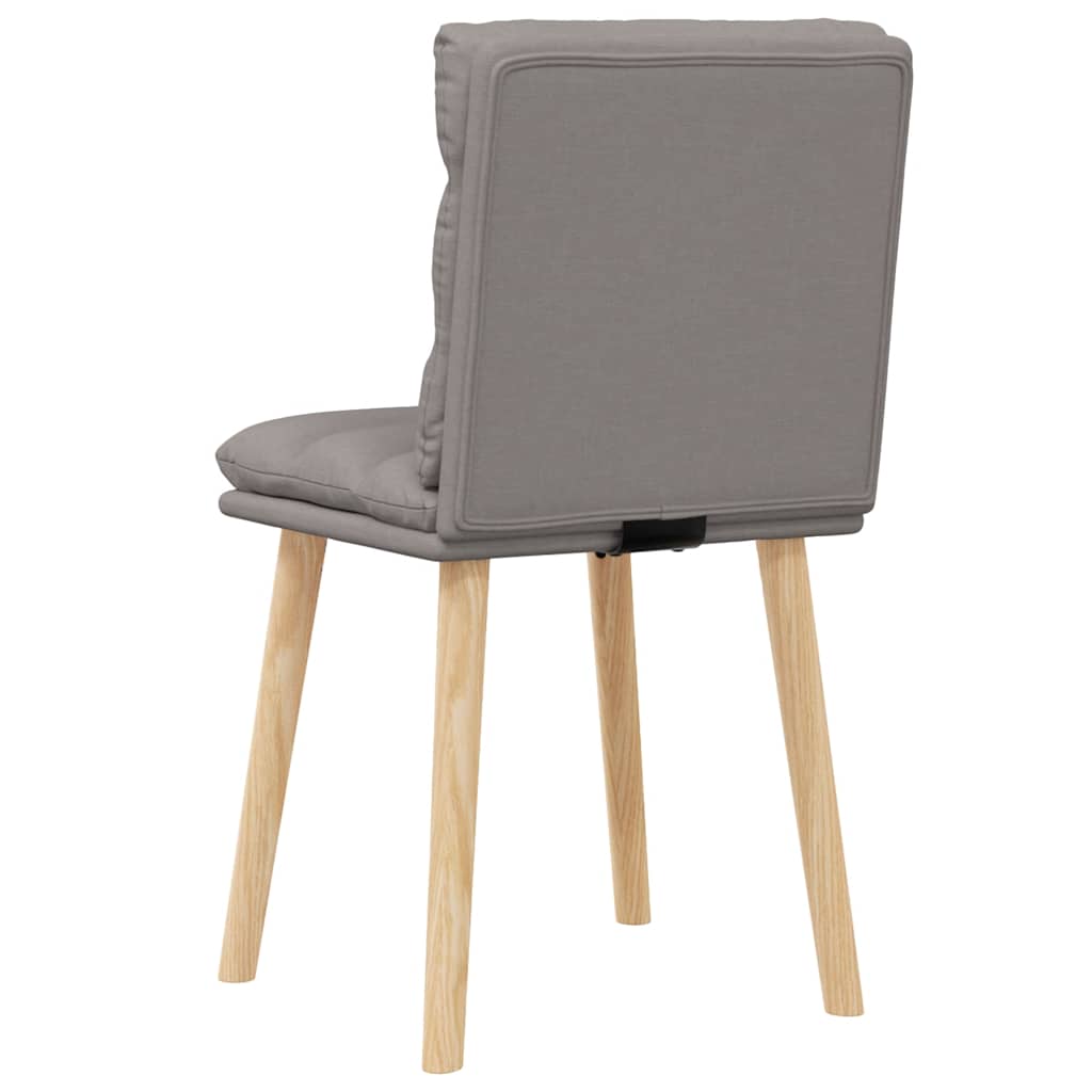 vidaXL Esszimmerstühle 2 Stk. Taupe Stoff