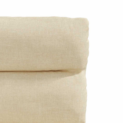 vidaXL Esszimmerstühle 2 Stk. Creme Stoff