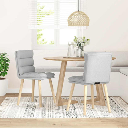 Esszimmerstühle 2 Stk. Wolkengrau Stoff
