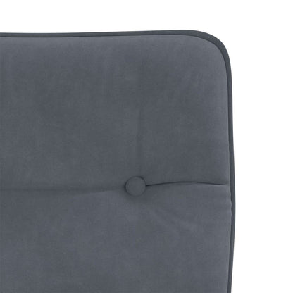 vidaXL Chaises de salle à manger 2 pcs Velours gris foncé