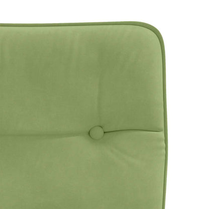 vidaXL Chaises de salle à manger 2 pcs Vert clair Velours