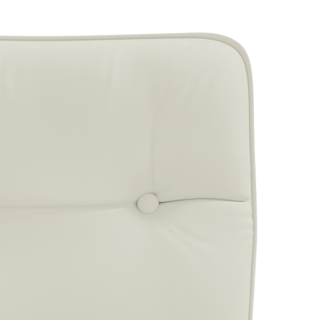 vidaXL Esszimmerstühle 2 Stk. Creme Samt