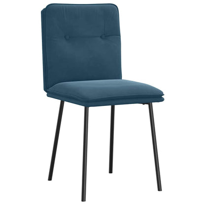 vidaXL Chaises de salle à manger 2 pcs Velours bleu