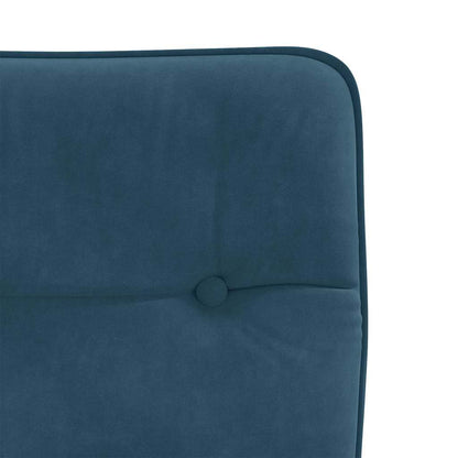 vidaXL Chaises de salle à manger 2 pcs Velours bleu