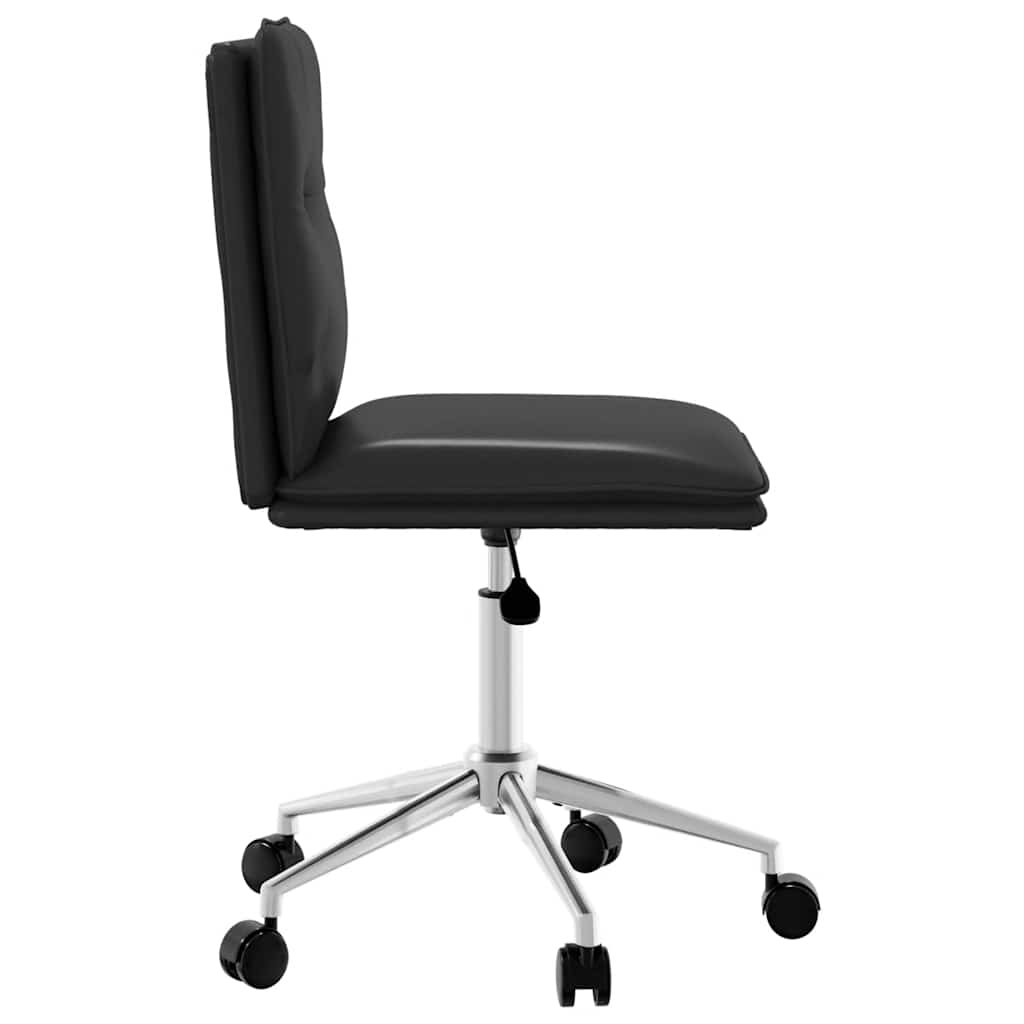 vidaXL Chaise de salle à manger noire en similicuir