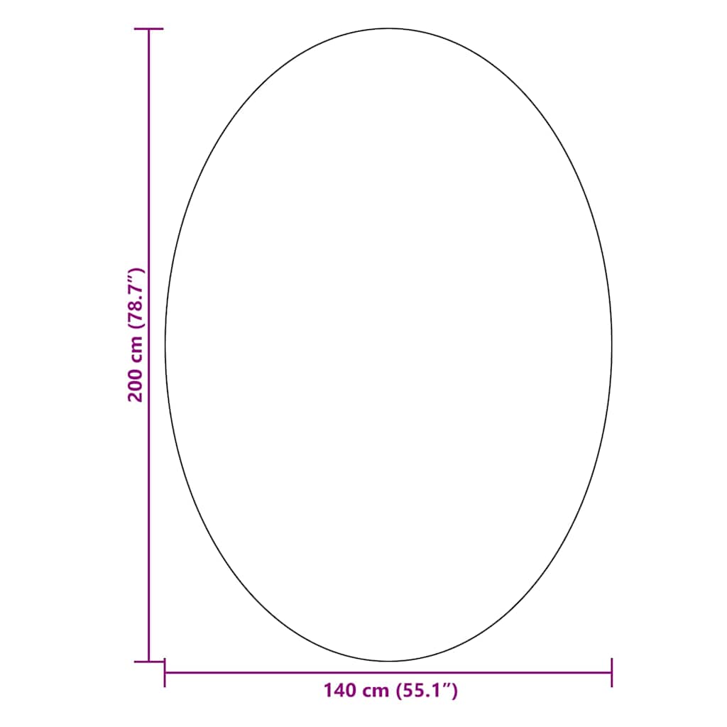 Bereichsteppiche Oval HUARTE Beige 140 x 200 cm 100 %Polyester