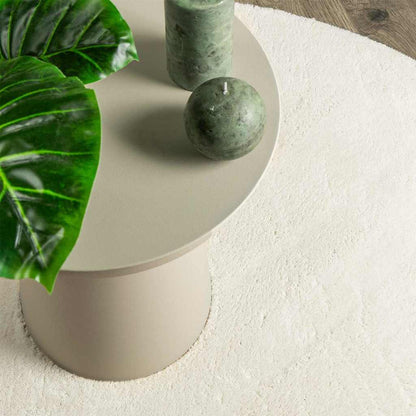 Bereichsteppiche Oval HUARTE Creme 80 x 150 cm 100 %Polyester