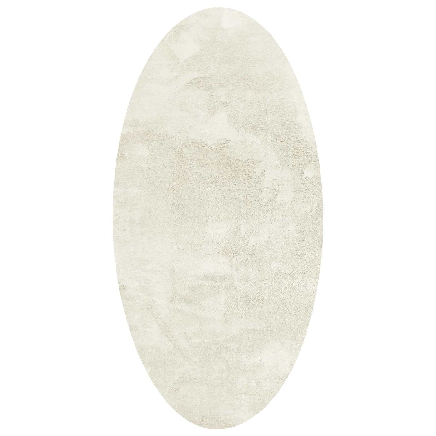 Bereichsteppiche Oval HUARTE Creme 80 x 150 cm 100 %Polyester