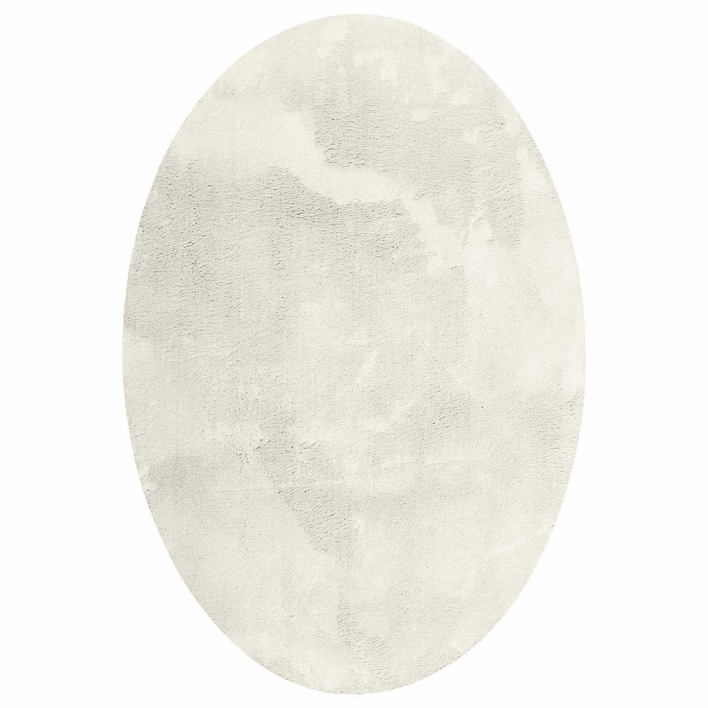 Bereichsteppiche Oval HUARTE Creme 140 x 200 cm 100 %Polyester
