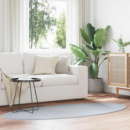 Bereichsteppiche Oval HUARTE Grau 120 x 170 cm 100 %Polyester