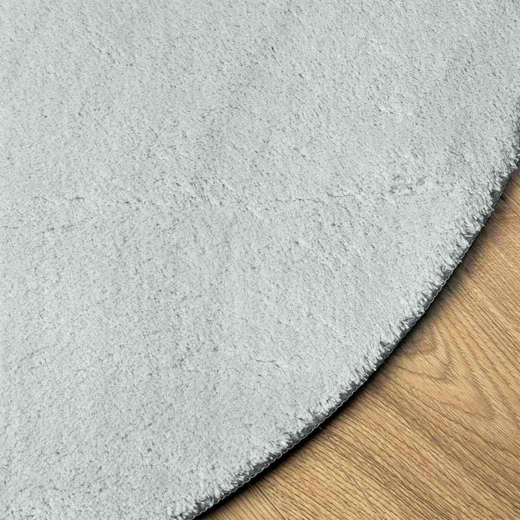 Bereichsteppiche Oval HUARTE Grau 140 x 200 cm 100 %Polyester