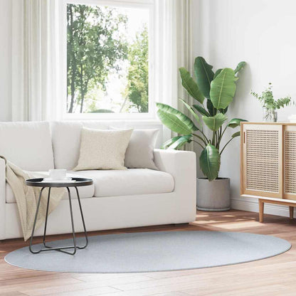 Bereichsteppiche Oval HUARTE Grau 140 x 200 cm 100 %Polyester