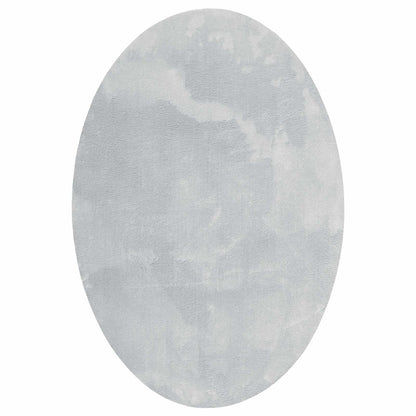 Bereichsteppiche Oval HUARTE Grau 160 x 230 cm 100 %Polyester