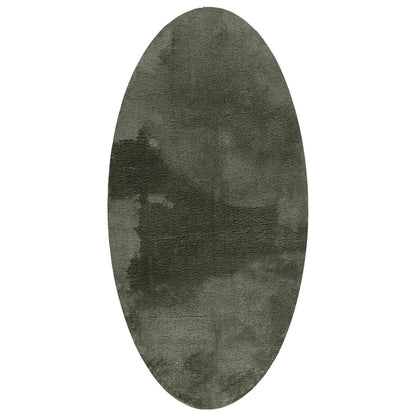 vidaXL Tapis d'appoint ovales HUARTE vert forêt 80 x 150 cm