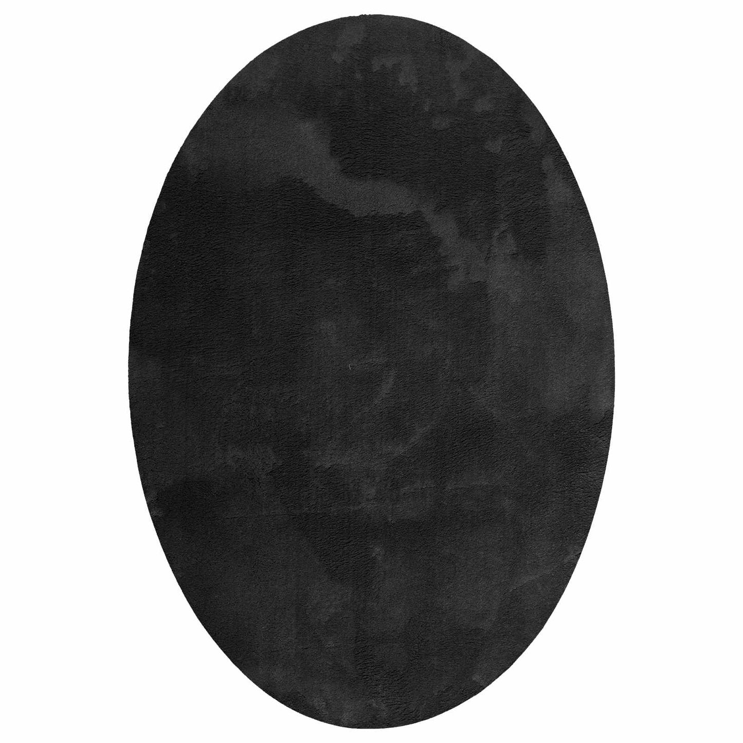 Bereichsteppiche Oval HUARTE Schwarz 140 x 200 cm