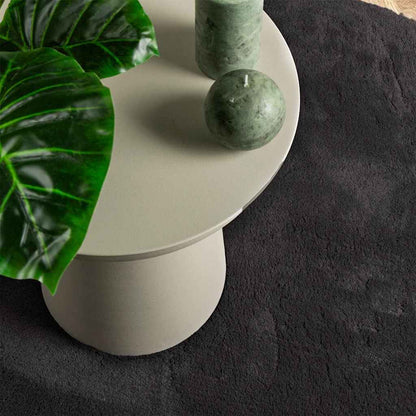 vidaXL Tapis d'appoint Ovale HUARTE Noir 160 x 230 cm