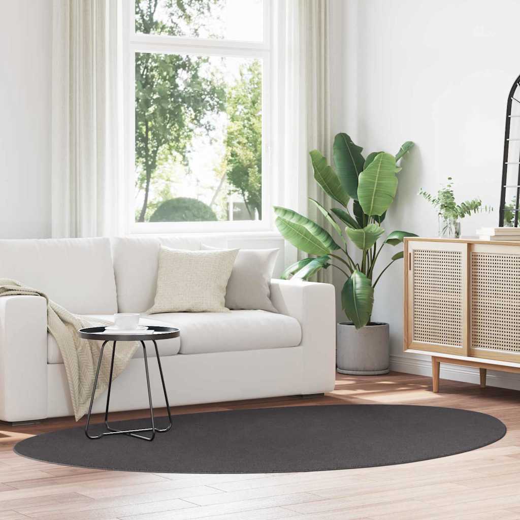 vidaXL Tapis HUARTE Anthracite 160 x 230 cm Polyester