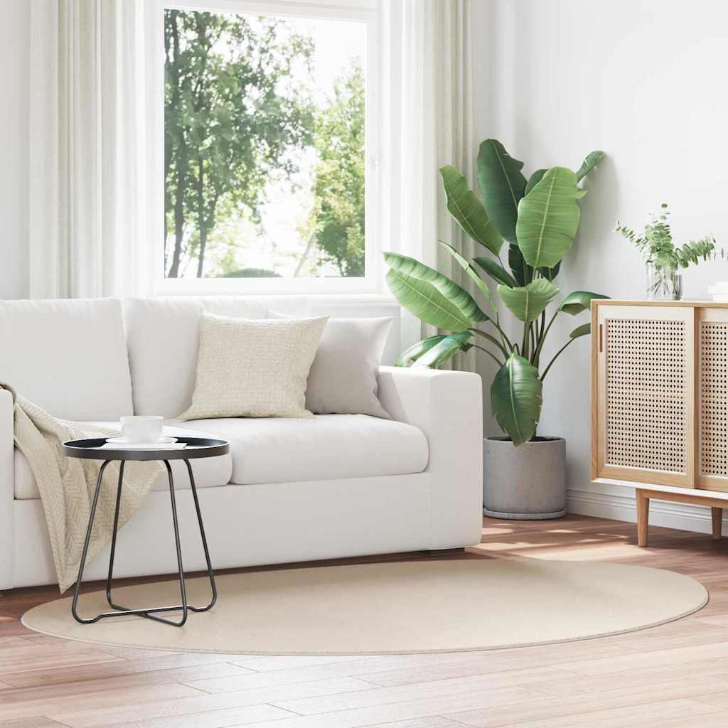 vidaXL Bereichsteppiche HUARTE Beige 140 x 200 cm Polyester