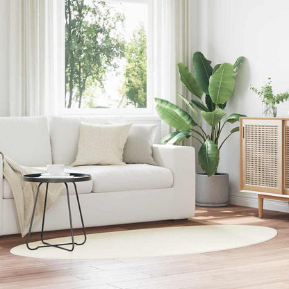 vidaXL Bereichsteppiche HUARTE Creme 80 x 150 cm Polyester