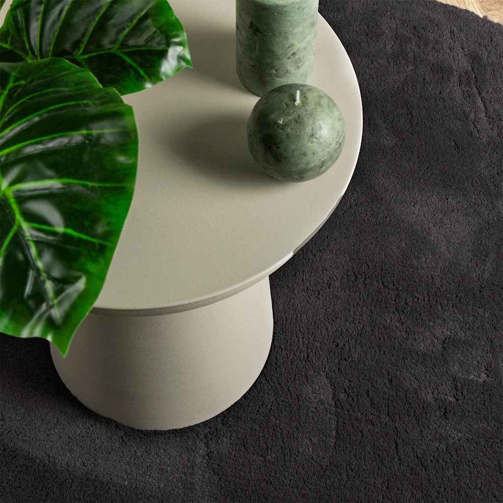 vidaXL Bereichsteppiche HUARTE Schwarz 80 x 150 cm Polyester