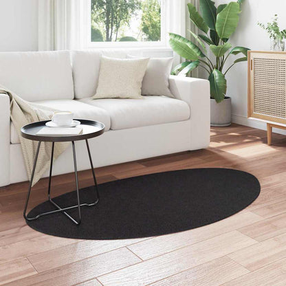 vidaXL Bereichsteppiche HUARTE Schwarz 80 x 150 cm Polyester