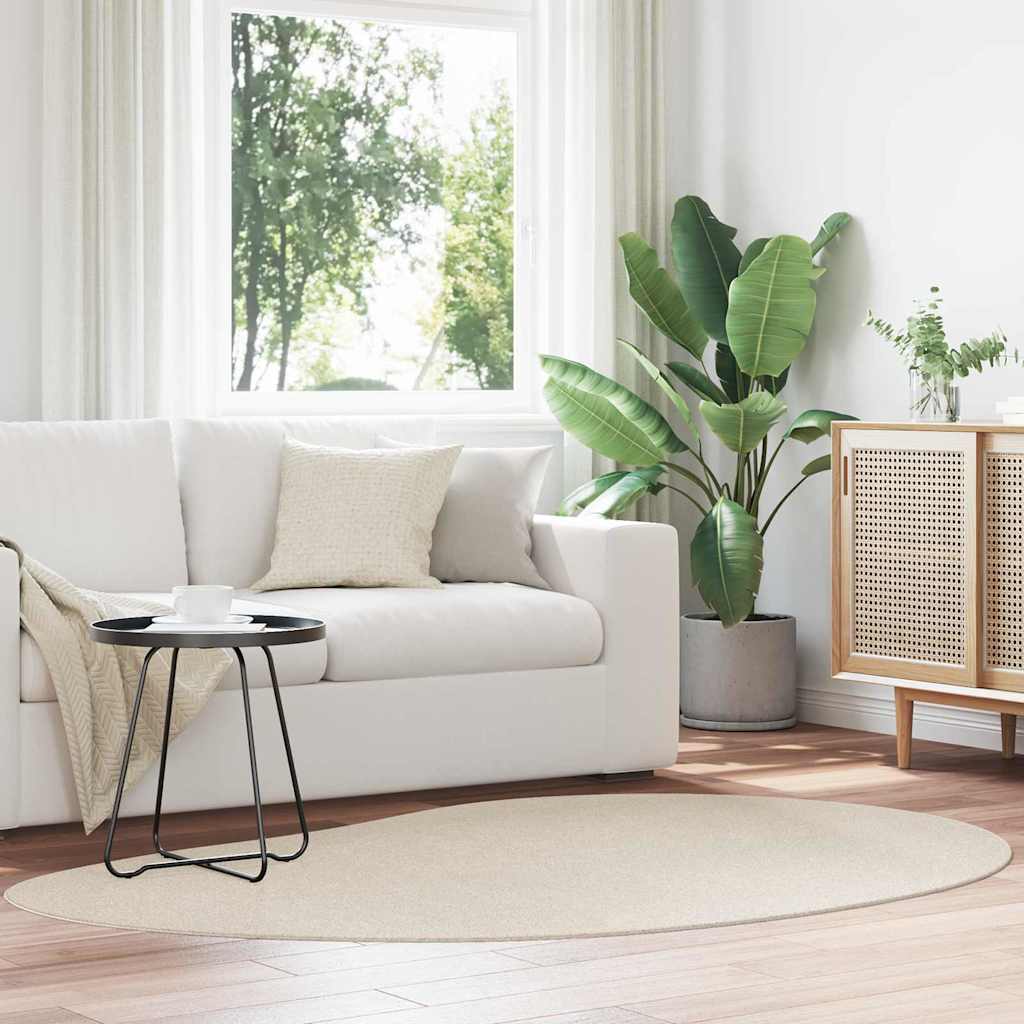 Bereichsteppiche HUARTE Beige 140 x 200 cm Polyester