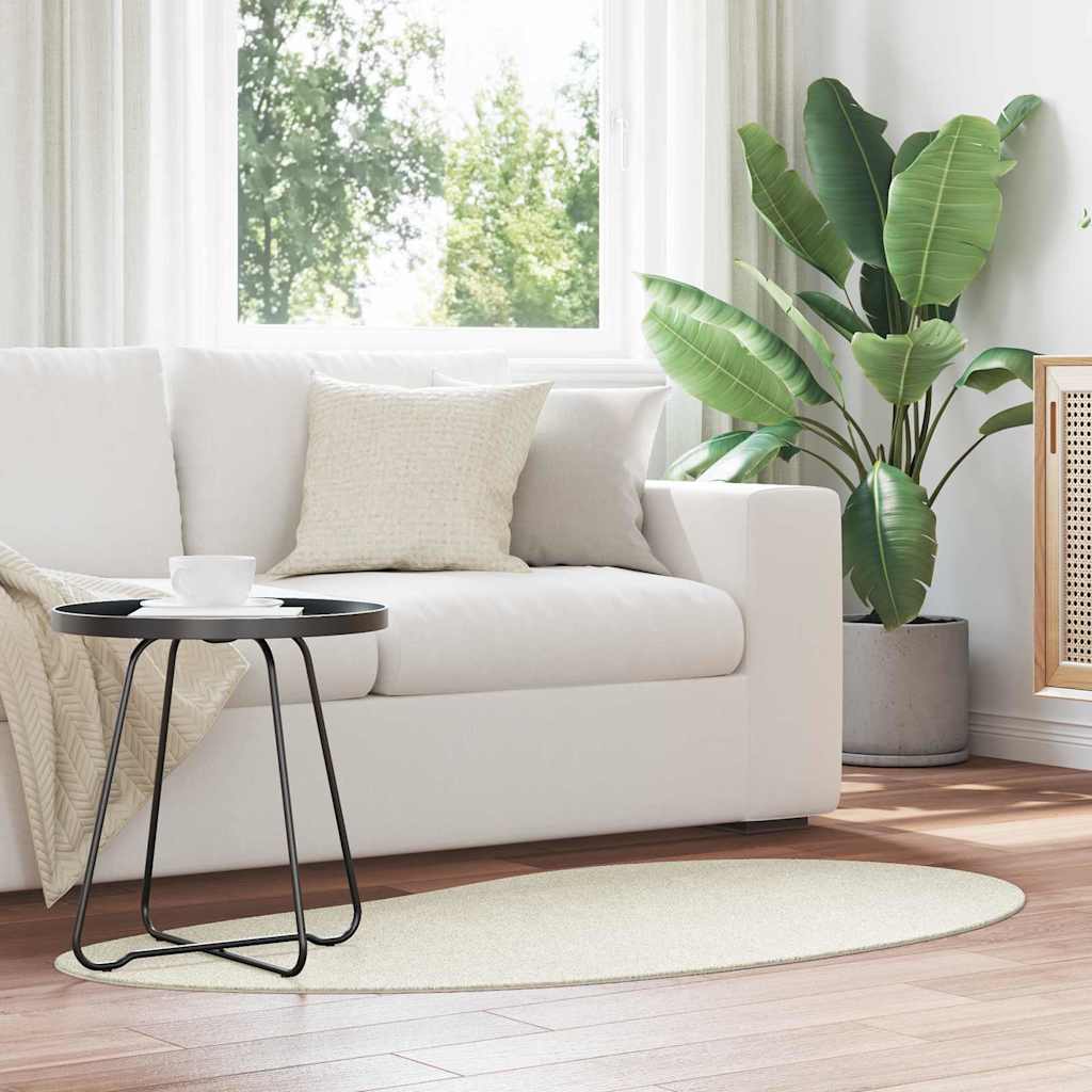 vidaXL Bereichsteppiche HUARTE Creme 80 x 150 cm Polyester