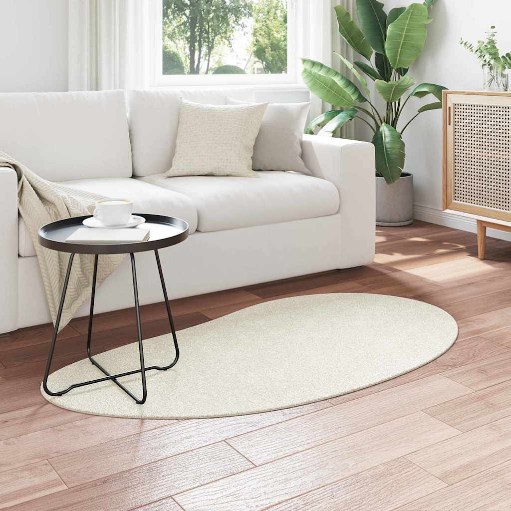 vidaXL Bereichsteppiche HUARTE Creme 80 x 150 cm Polyester