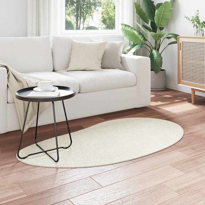 vidaXL Bereichsteppiche HUARTE Creme 80 x 150 cm Polyester