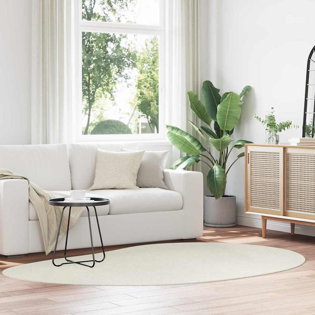 vidaXL Bereichsteppiche HUARTE Creme 160 x 230 cm Polyester