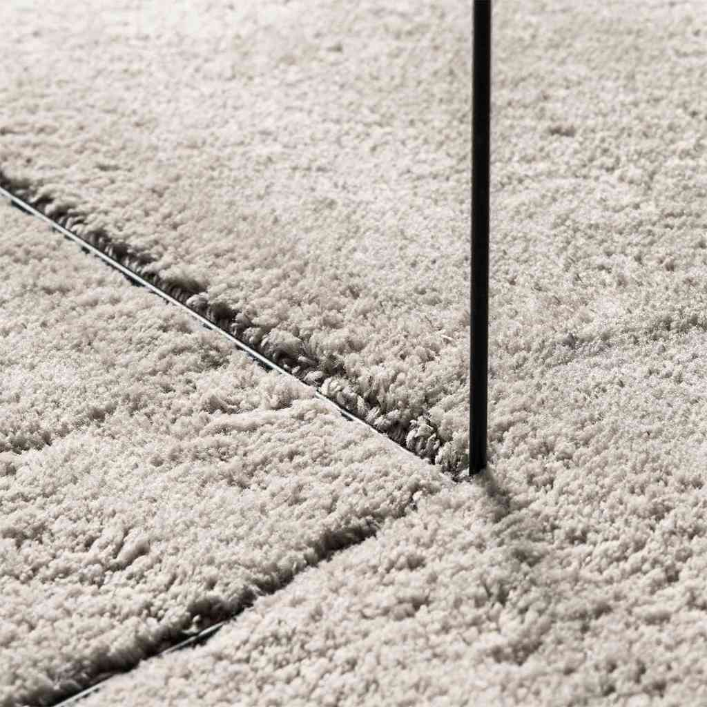 vidaXL Bereichsteppiche HUARTE Sand 120 x 170 cm Polyester