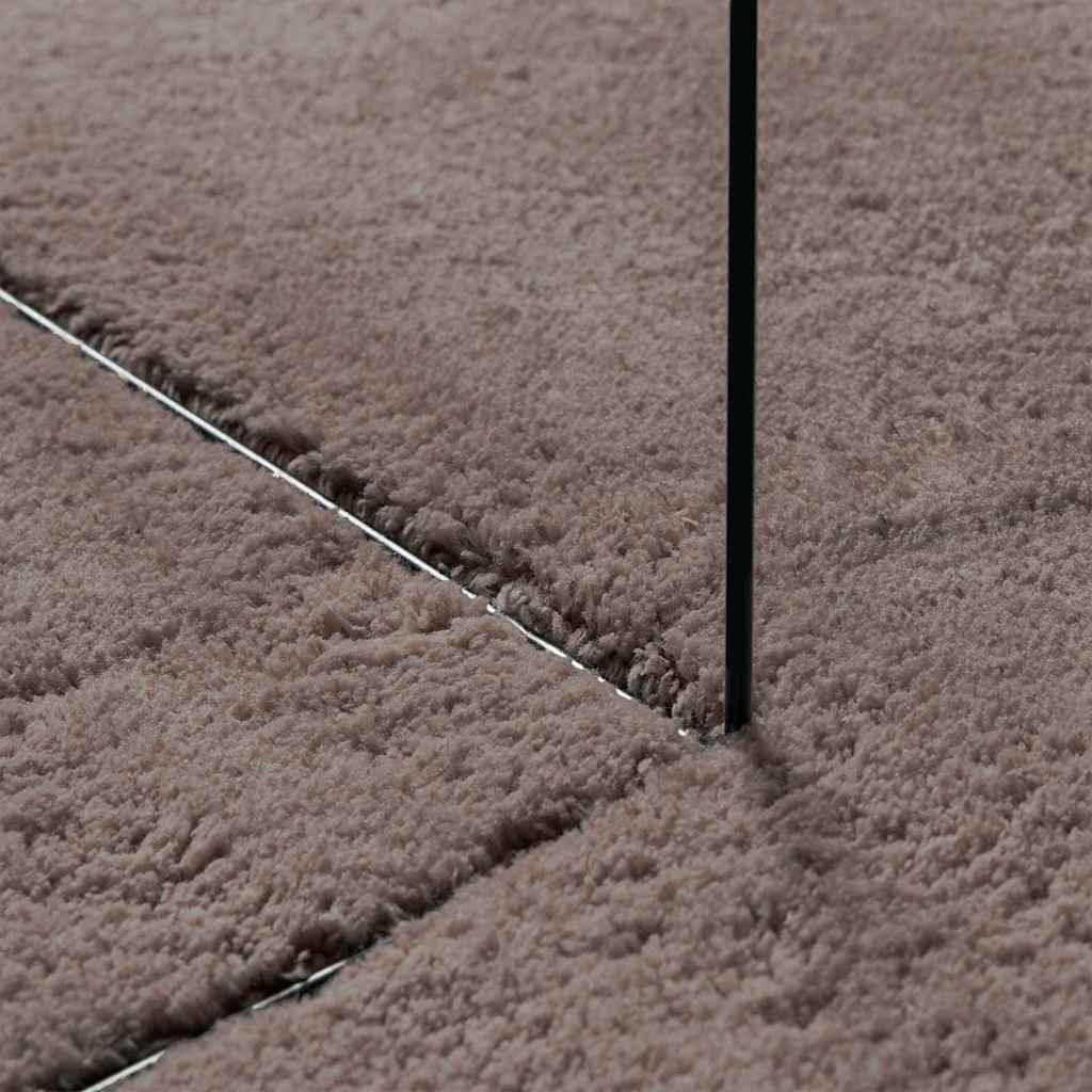 vidaXL Bereichsteppiche HUARTE Sand 140 x 200 cm Polyester