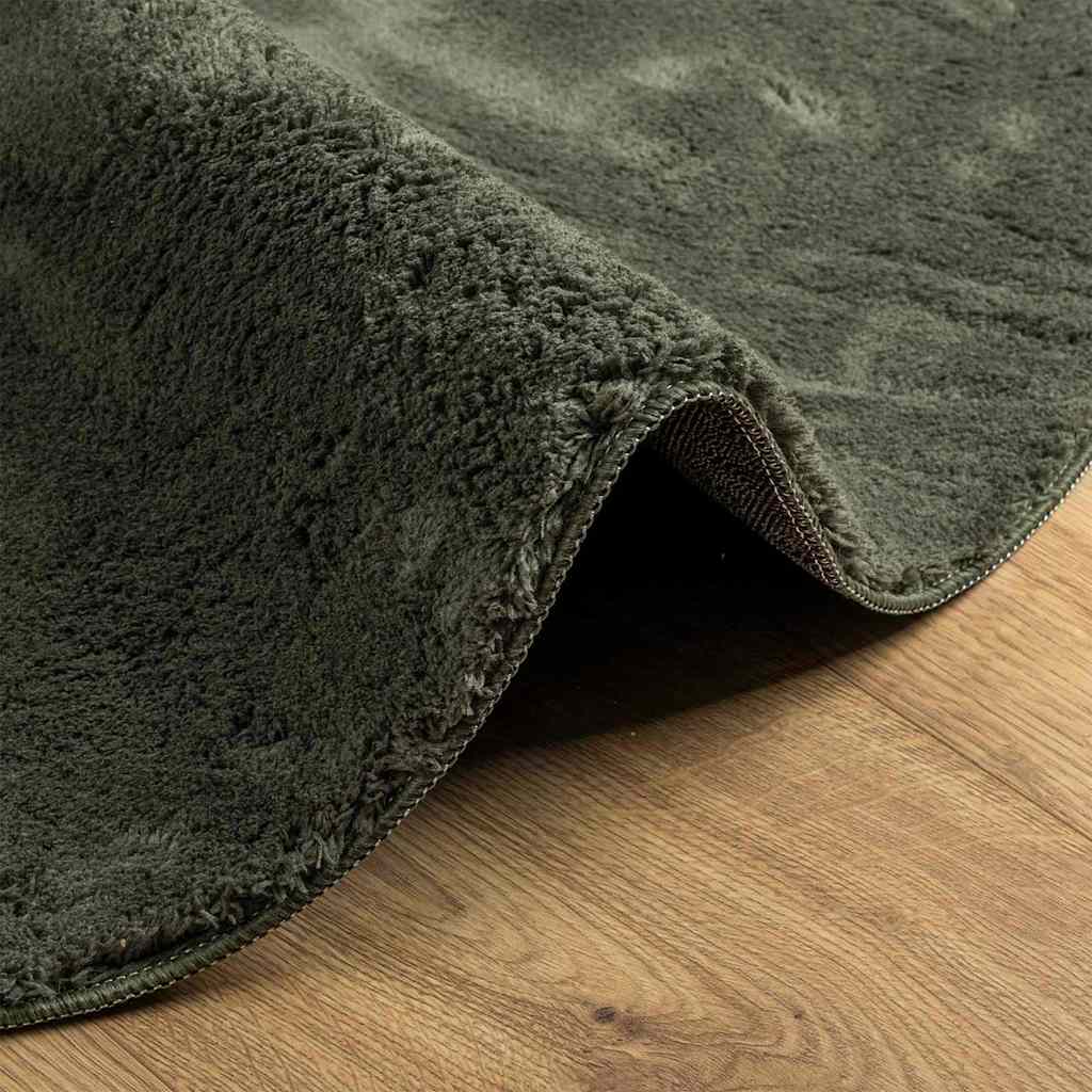vidaXL Bereichsteppiche HUARTE Waldgrün 80 x 150 cm Polyester