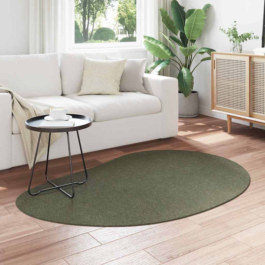 vidaXL Tapis d'appoint HUARTE vert forêt 120 x 170 cm polyester